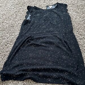 Black Dress with Silver Accents